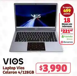 Soriana Híper Vios laptop celeron oferta