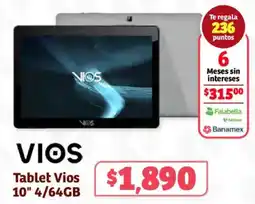 Soriana Híper Vios tablet 10" oferta