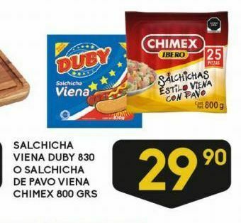 Alsuper Salchicha viena duby 830gr oferta