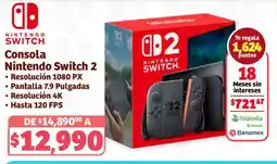 Soriana Híper Nintendo switch 2 consola oferta