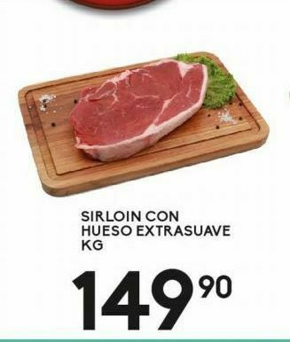 Alsuper Sirloin con hueso extrasuave kg oferta