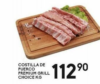 Alsuper Costilla de puerco premium grill choice kg oferta