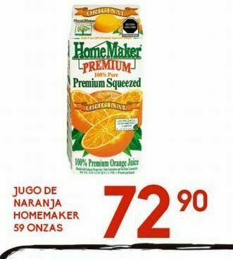 Alsuper Jugo de naranja home maker 59oz oferta