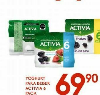 Alsuper Yogurt para beber activia 6pack oferta