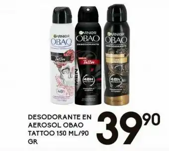 Alsuper Desodorante en aerosol obao tattoo 150ml/90g oferta