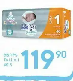 Alsuper Pañales bbtips talla 1 40s oferta