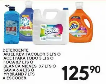 Alsuper Detergente ariel revitacolor 5l o ace 1 para todo 5l oferta