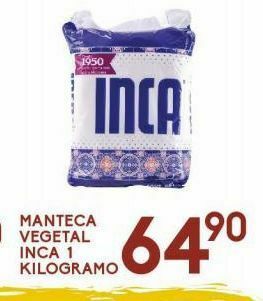 Alsuper Manteca vegetal inca 1kg oferta