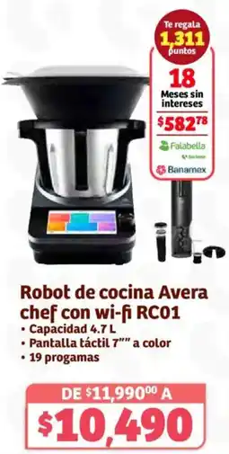 Soriana Híper Avera robot de cocina chef con wi-fi rc01 oferta