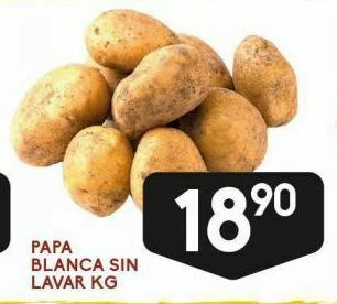 Alsuper Papa blanca sin lavar kg oferta