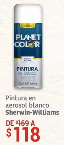 Soriana Híper Sherwin-williams pintura en aerosol blanco oferta