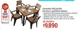 Soriana Híper Comedor mq jardín terraza oferta
