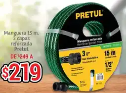 Soriana Híper Pretul manguera reforzada reinforced garden hose oferta