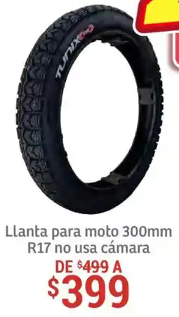 Soriana Híper Llanta para moto r17 no usa cámara oferta