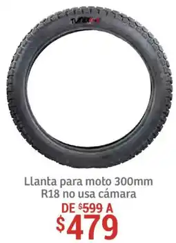 Soriana Híper Llanta para moto R18 no usa cámara oferta