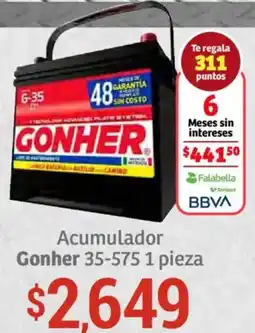 Soriana Híper Gonher acumulador 35-575 oferta