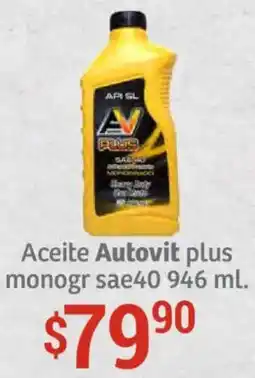 Soriana Híper Autovit aceite plus monogr sae40 oferta