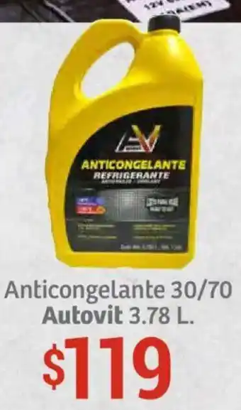 Soriana Híper Autovit anticongelante 30/70 oferta