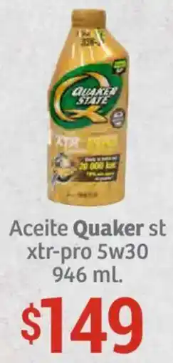 Soriana Híper Quaker aceite st xtr-pro oferta