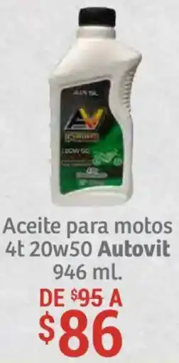 Soriana Híper Autovit aceite para motos 4t oferta