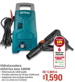 Soriana Híper Tlttal hidrolavadora eléctrica lusa oferta