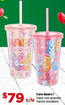 Bodega Aurrerá Care bears vaso con popote varios modelos oferta