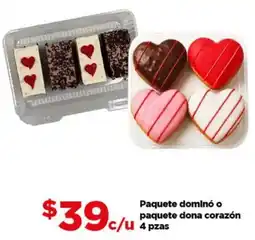 Bodega Aurrerá Paquete dominó o paquete dona corazón oferta
