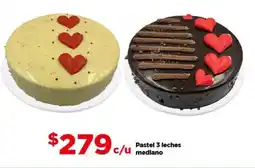 Bodega Aurrerá Pastel 3 leches medlano oferta