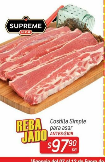 Costillas simple para asar
