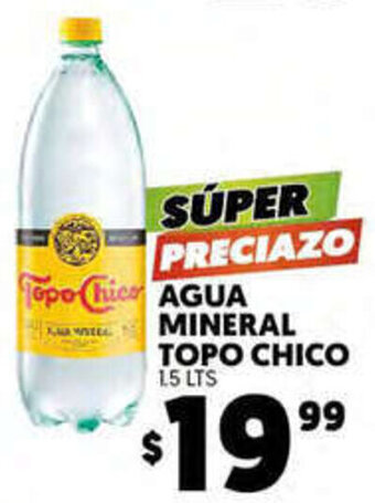Merco Agua Mineral Topo Chico 1,5L oferta