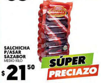 Merco Salchicha p/Asar Sazabor oferta
