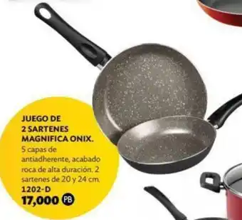Juego de Sartenes Magnifica Onix 1202-D