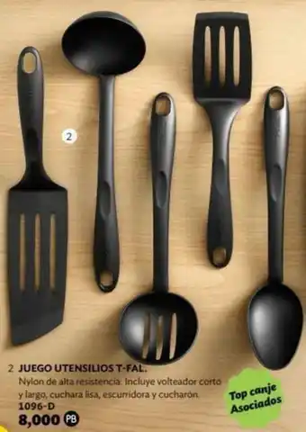 Juego Utensilios T-Fal 1096-D