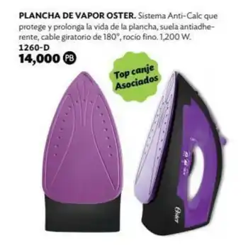 Plancha de Vapor Oster 1260-D