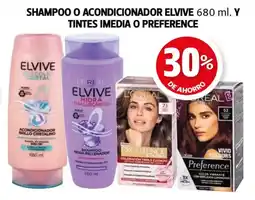 Farmacias Guadalajara Shampoo o acondicionador elvive y tintes imedia o preference oferta