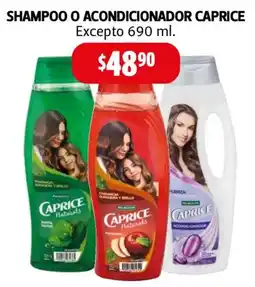 Farmacias Guadalajara Caprice shampoo o acondicionador oferta