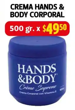 Farmacias Guadalajara Hands & Body crema corporal oferta