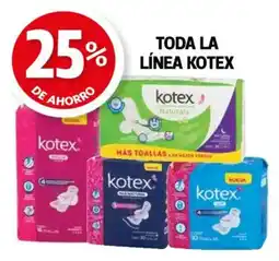 Farmacias Guadalajara Toda la línea kotex oferta