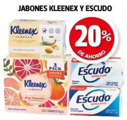 Farmacias Guadalajara Jabones kleenex y escudo oferta