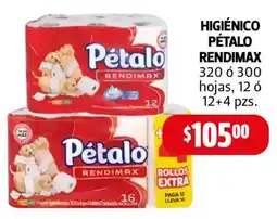 Farmacias Guadalajara Pétalo Rendimax higiénico oferta