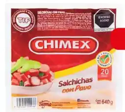 Farmacias Guadalajara Chimex salsicha de pavo oferta