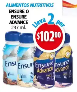 Farmacias Guadalajara Ensure o Ensure Advance oferta