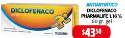 Farmacias Guadalajara Pharmalife Diclofenaco gel 1.16% oferta