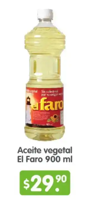 Aceite vegetal El Faro 900 ml