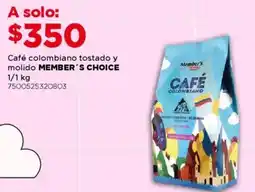City Club Member's Choice café colombiano tostado y molido oferta