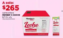 City Club Member'sa Choice leche entera oferta