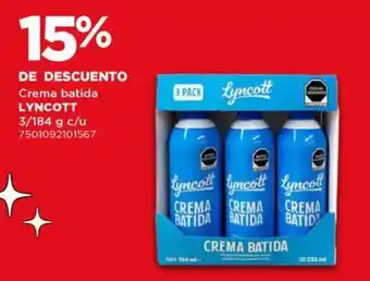 City Club Lyncott crema batida oferta