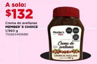 City Club Member's Choice crema de avellanas oferta