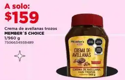City Club Member's Choice crema de avellanas trozos oferta