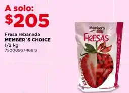 City Club Member's Choice fresa rebanada oferta